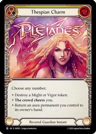 Thespian Charm — Super Slam Flesh and Blood card by Gregory Handarenko