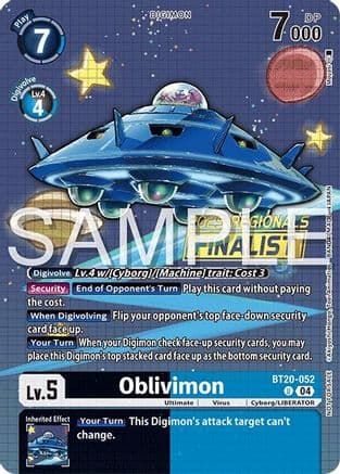 Oblivimon (Regionals 25-26 Season 2 Finalist) — Release Special Booster 2.0