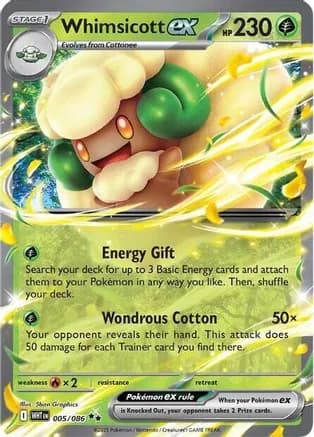 Whimsicott ex — SV: White Flare