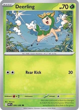 Deerling — SV: White Flare Pokémon TCG card by Narano