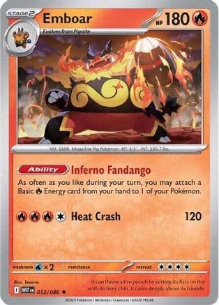 Emboar — SV: White Flare Pokémon TCG card by Teeziro