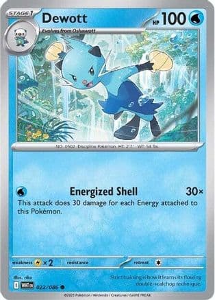 Dewott — SV: White Flare Pokémon TCG card by rika