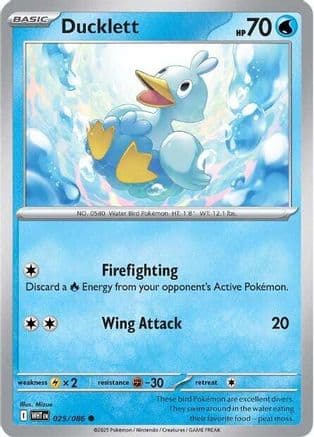 Ducklett — SV: White Flare Pokémon TCG card by Mizue