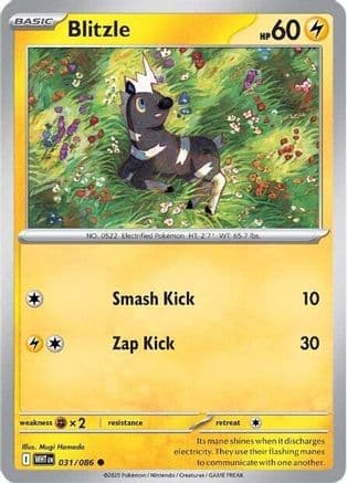 Blitzle — SV: White Flare Pokémon TCG card by Mugi Hamada