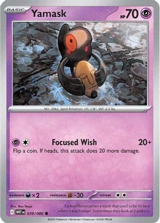 Yamask — SV: White Flare Pokémon TCG card by Bun Toujo