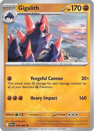 Gigalith — SV: White Flare Pokémon TCG card by Anesaki Dynamic