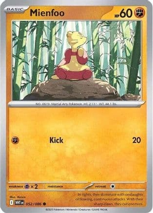 Mienfoo — SV: White Flare Pokémon TCG card by Keisin