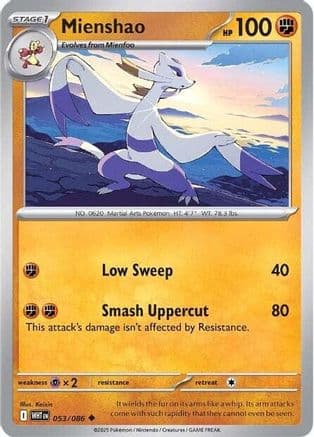 Mienshao — SV: White Flare Pokémon TCG card by Keisin