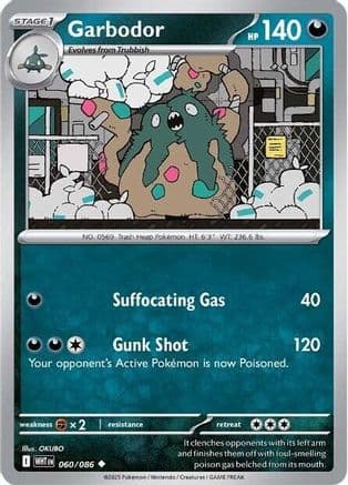Garbodor — SV: White Flare Pokémon TCG card by OKUBO