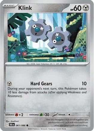 Klink — SV: Black Bolt Pokémon TCG card by Amelicart