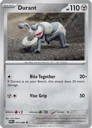 Durant — SV: White Flare Pokémon TCG card by Yuka Morii