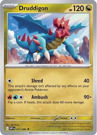 Druddigon — SV: White Flare Pokémon TCG card by Nurikabe
