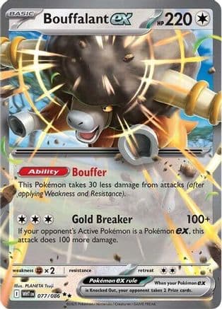 Bouffalant ex — SV: White Flare Pokémon TCG card by PLANETA Tsuji