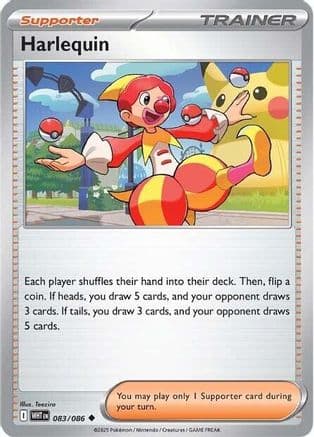 Harlequin — SV: White Flare Pokémon TCG card by Teeziro