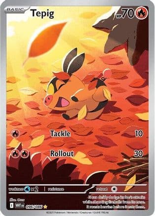 Tepig - 096/086 — SV: White Flare Pokémon TCG card by Orca