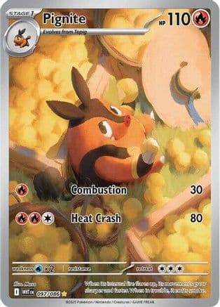 Pignite - 097/086 — SV: White Flare Pokémon TCG card by Masa