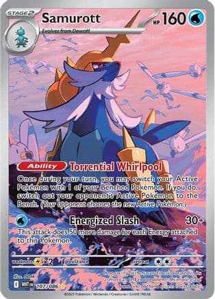 Samurott - 107/086 — SV: White Flare Pokémon TCG card by DOM