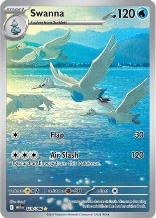 Swanna - 110/086 — SV: White Flare Pokémon TCG card by Gemi