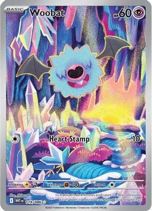 Woobat - 119/086 — SV: White Flare Pokémon TCG card by Shibuzoh.