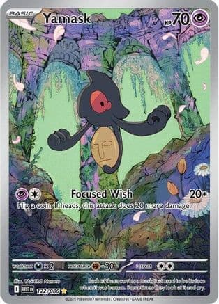 Yamask - 122/086 — SV: White Flare Pokémon TCG card by YASHIRO Nanaco