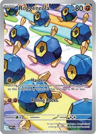 Roggenrola - 127/086 — SV: White Flare Pokémon TCG card by Yuriko Akase