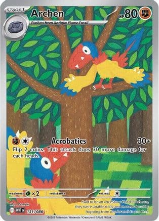Archen - 131/086 — SV: White Flare Pokémon TCG card by Misa Nomura