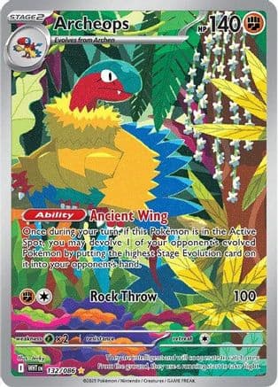 Archeops - 132/086 — SV: White Flare Pokémon TCG card by Asako Ito