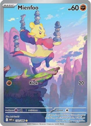 Mienfoo - 133/086 — SV: White Flare Pokémon TCG card by Iori Suzuki