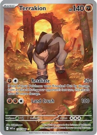 Terrakion - 135/086 — SV: White Flare Pokémon TCG card by Shiburingaru