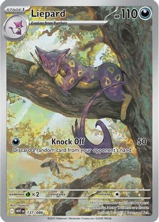 Liepard - 137/086 — SV: White Flare Pokémon TCG card by matazo