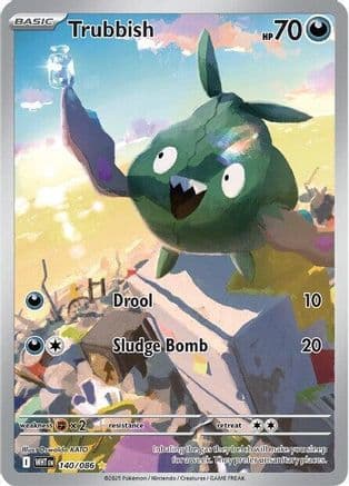 Trubbish - 140/086 — SV: White Flare Pokémon TCG card by Oswaldo KATO