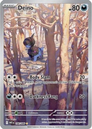 Deino - 146/086 — SV: White Flare Pokémon TCG card by Teeziro