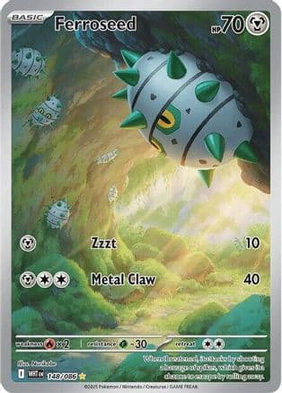 Ferroseed - 148/086 — SV: White Flare Pokémon TCG card by Nurikabe