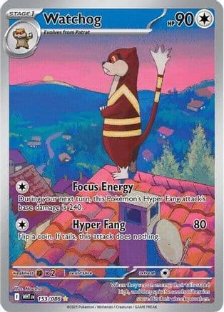 Watchog - 153/086 — SV: White Flare Pokémon TCG card by Mousho