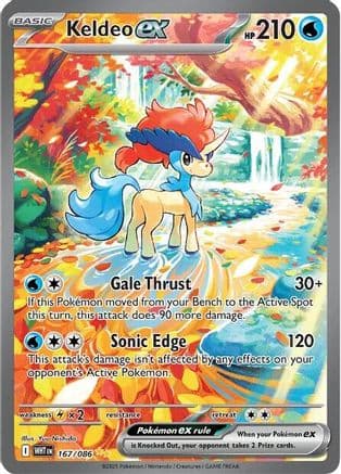 Keldeo ex - 167/086 — Pokémon TCG card