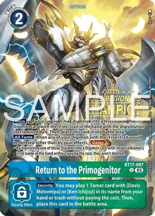 Return to the Primogenitor (Regionals 25-26 Season 2 Champion) — Secret Crisis