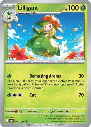 Lilligant — SV: Black Bolt Pokémon TCG card by mele