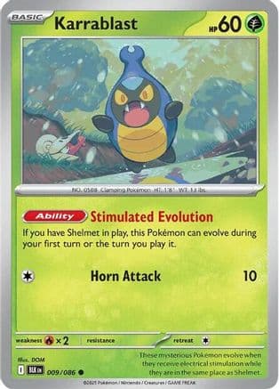 Karrablast — SV: Black Bolt Pokémon TCG card by DOM