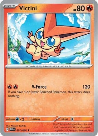 Victini — SV: Black Bolt Pokémon TCG card by Natsumi Yoshida