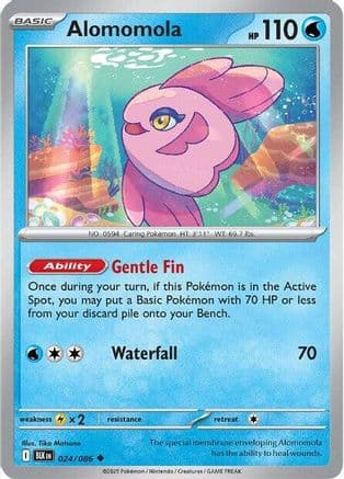 Alomomola — SV: Black Bolt Pokémon TCG card by Tika Matsuno
