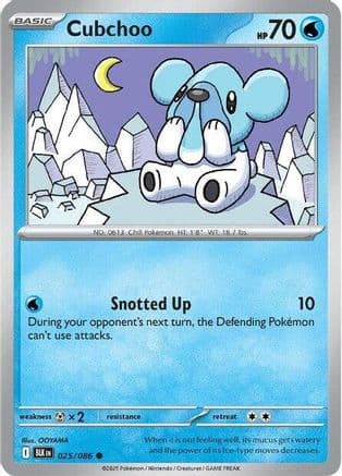 Cubchoo — SV: Black Bolt Pokémon TCG card by OOYAMA