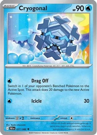 Cryogonal — SV: Black Bolt Pokémon TCG card by Kyoko Umemoto