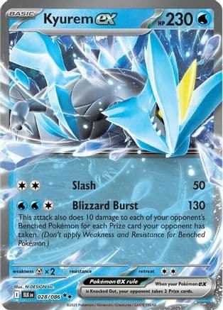 Kyurem ex — SV: Black Bolt Pokémon TCG card by N-DESIGN Inc.