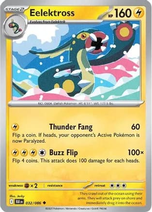 Eelektross — SV: Black Bolt Pokémon TCG card by Jerky
