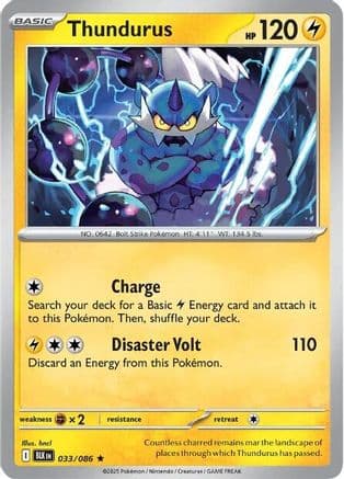 Thundurus — SV: Black Bolt Pokémon TCG card by hncl