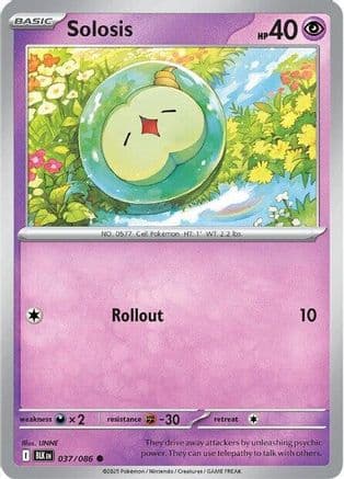 Solosis — SV: Black Bolt Pokémon TCG card by LINNE