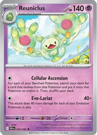 Reuniclus — SV: Black Bolt Pokémon TCG card by LINNE