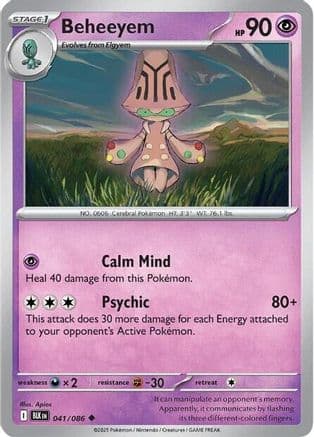 Beheeyem — SV: Black Bolt Pokémon TCG card by Apios