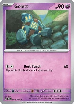 Golett — SV: Black Bolt Pokémon TCG card by Uta