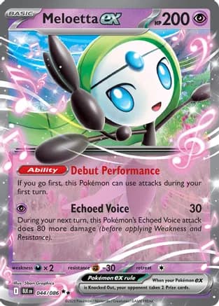Meloetta ex — SV: Black Bolt
